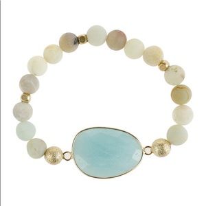 NATURAL BIG STONE CHARM BRACELET